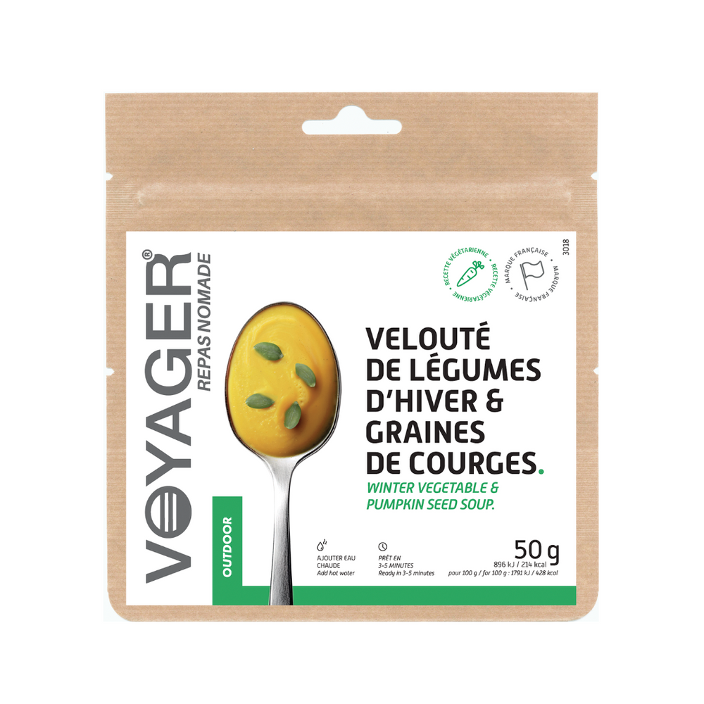 Velouté de légumes d'hiver & graines de courges
