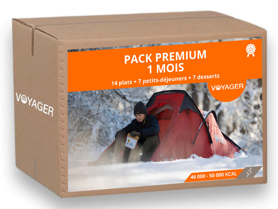 Pack 1 mois Premium - Repas lyophilisés