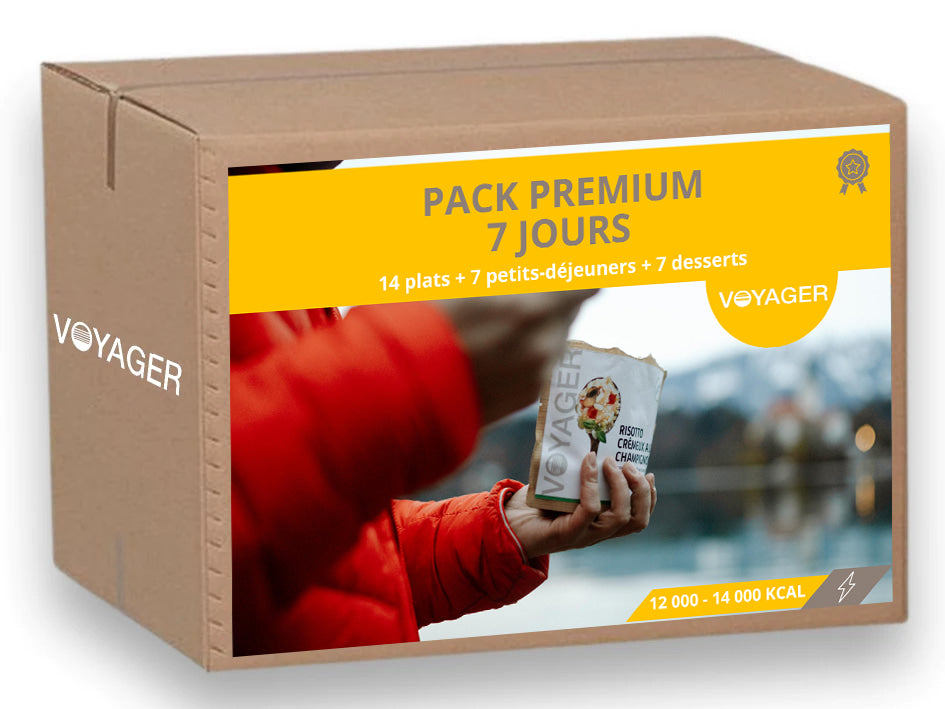 Pack 7 jours Premium - Repas lyophilisés