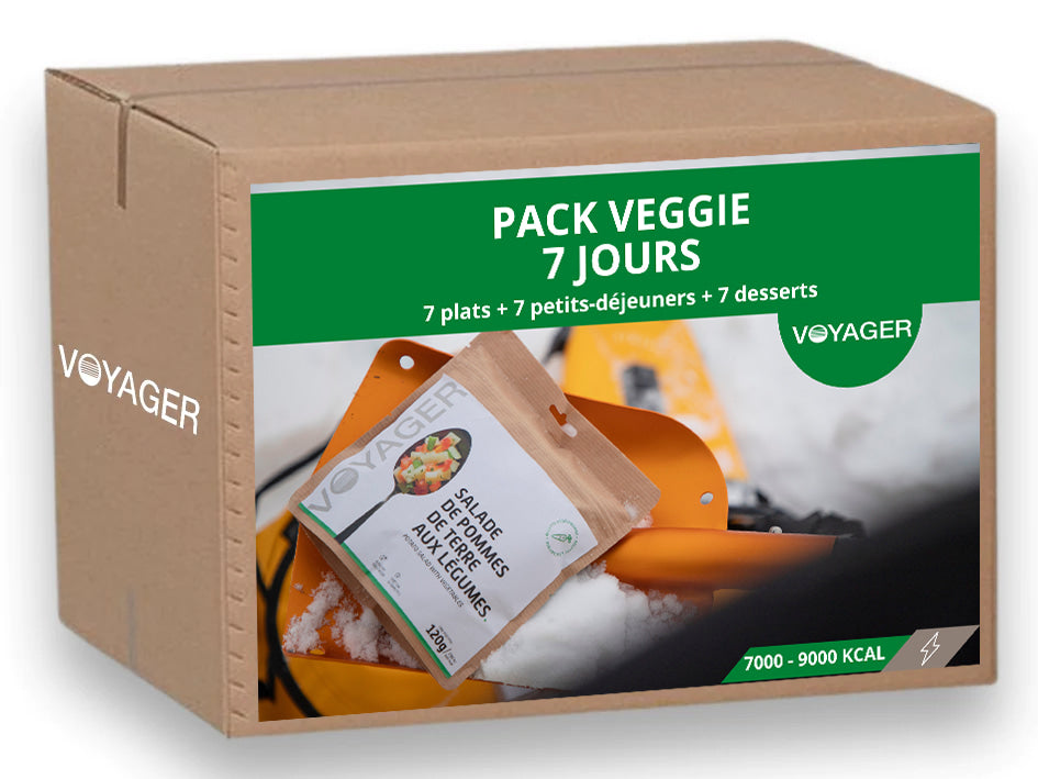 Pack 7 jours Veggie - Repas lyophilisés