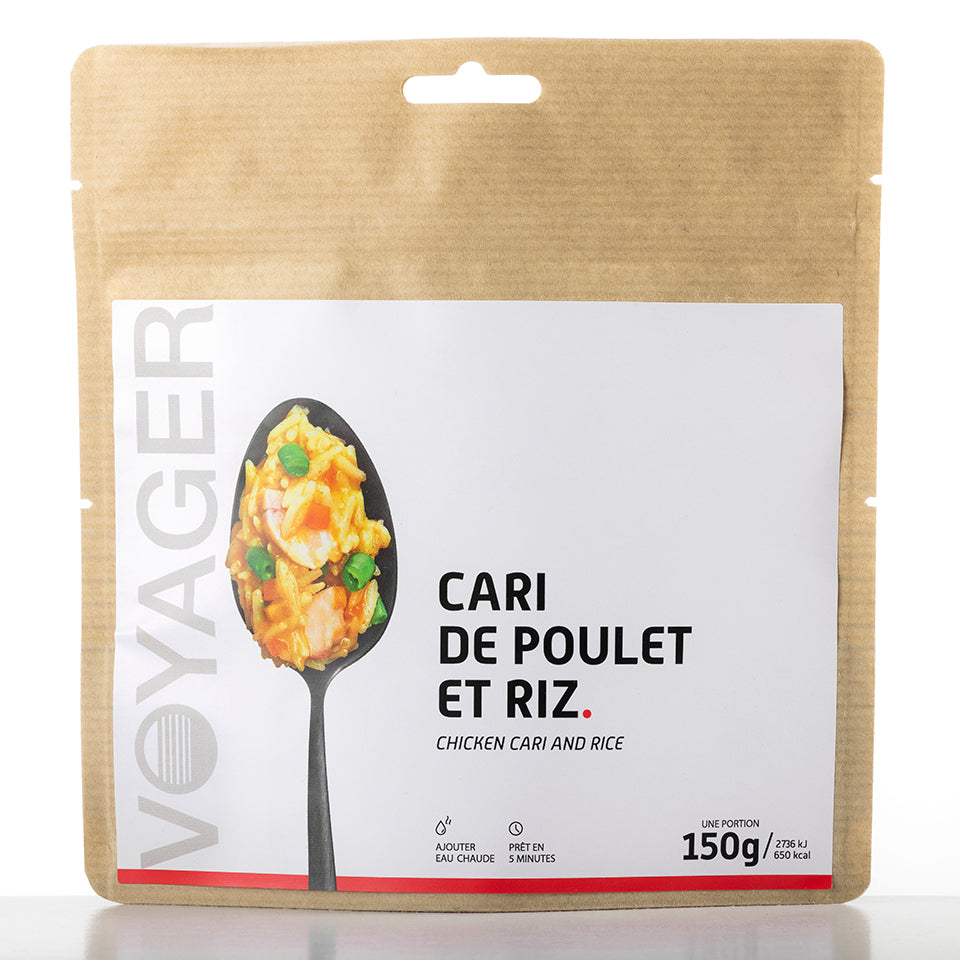 Cari de poulet et riz lyophilisé - 150g - 650 kcal