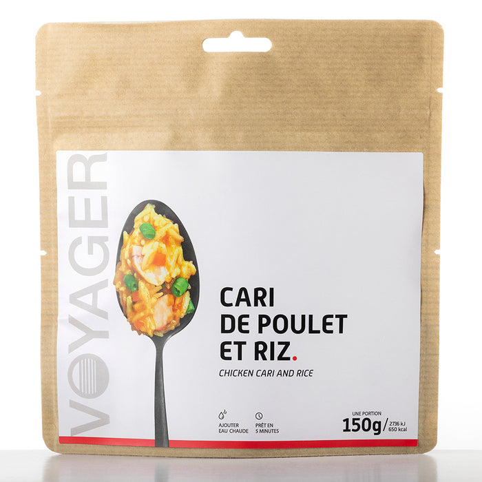 Cari de poulet et riz lyophilisé - 150g - 650 kcal