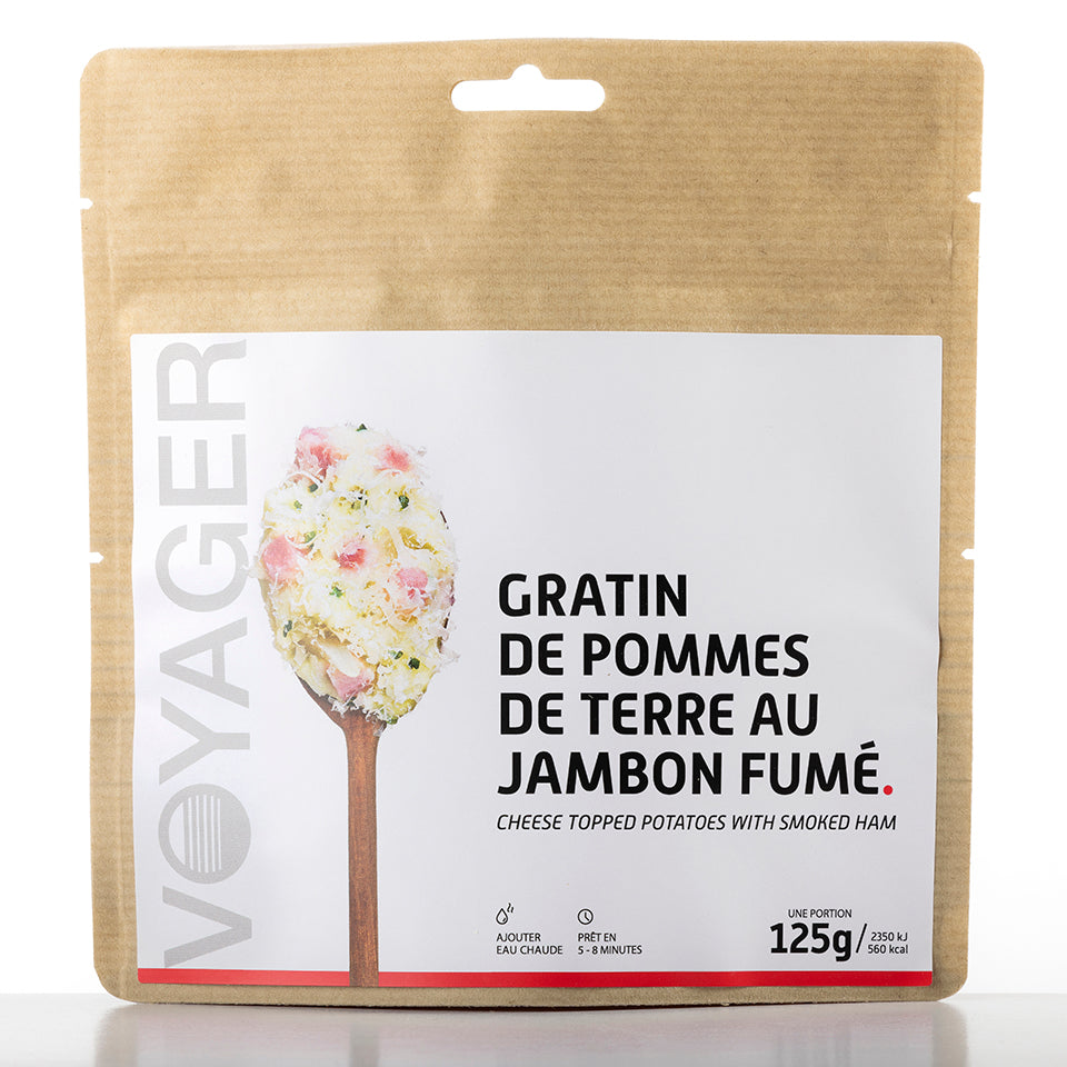 Potato gratin with freeze-dried smoked ham - 125g - 560 kcal