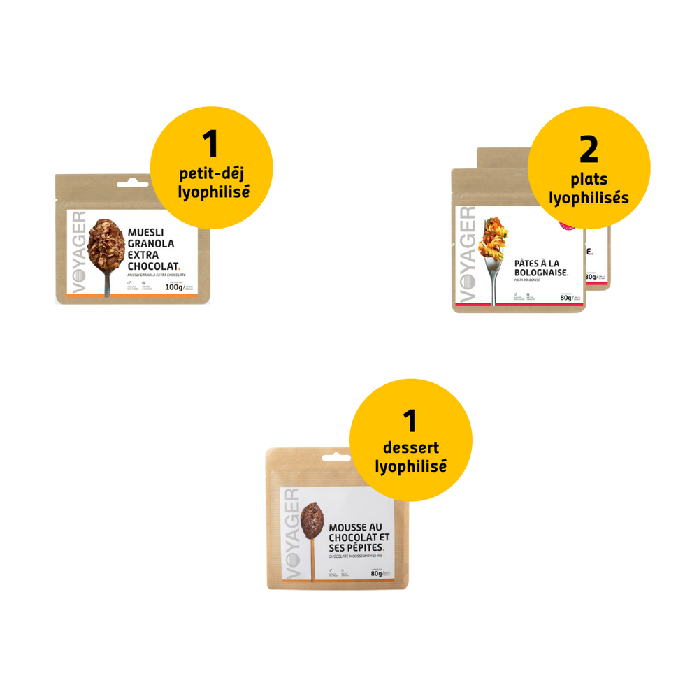 Pack 24h Essentiel - Repas lyophilisés
