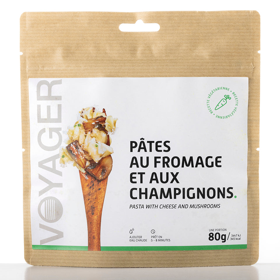 Pâtes au fromage et aux champignons lyophilisé - 80g - 344 kcal