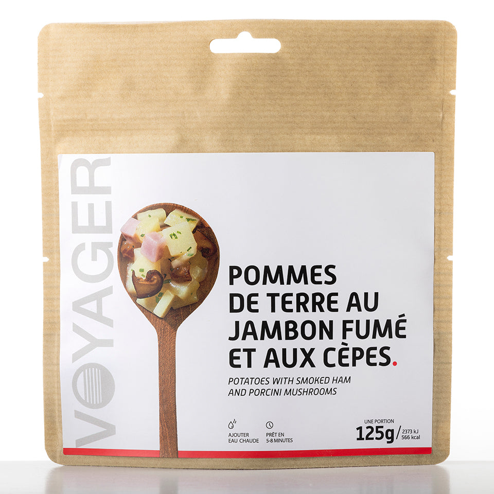 Potatoes with smoked ham and freeze-dried porcini mushrooms - 125g - 566 kcal