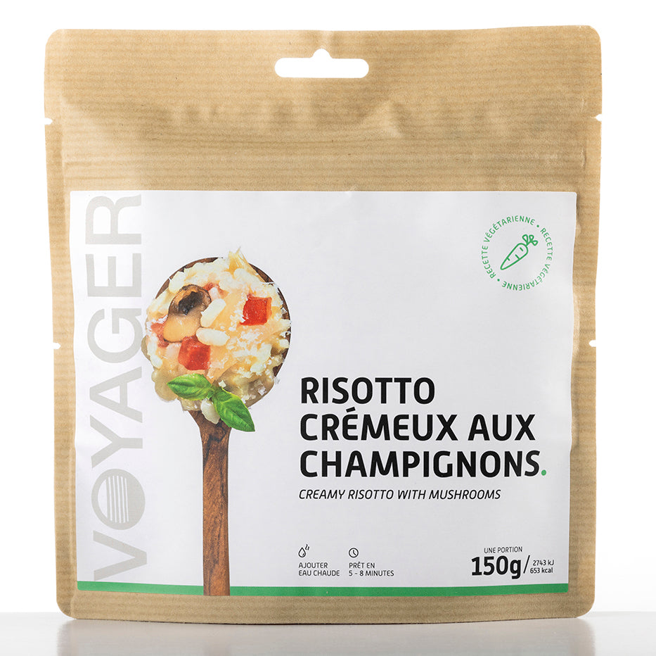 Risotto crémeux aux champignons lyophilisé - 150g - 651 kcal