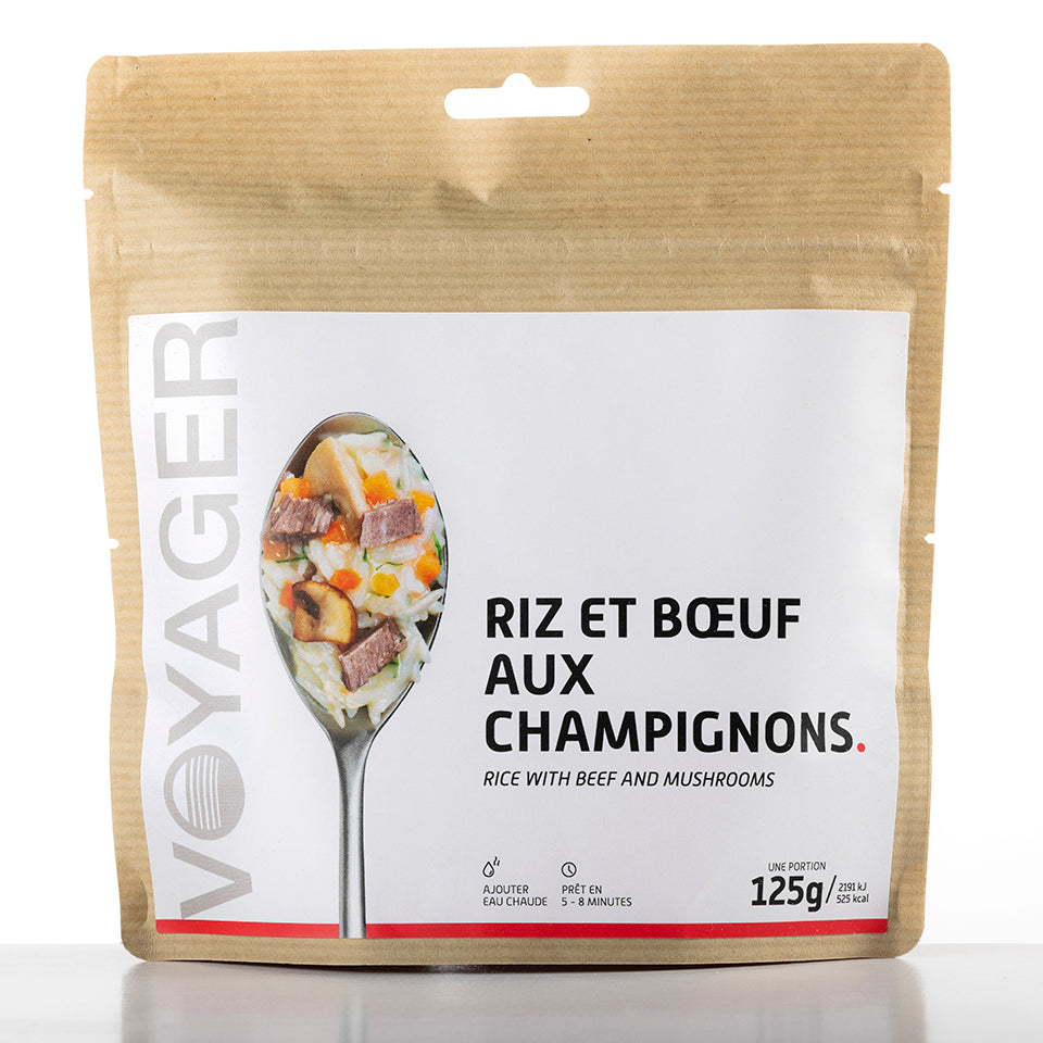 Riz et bœuf aux champignons lyophilisé - 125g - 533 kcal