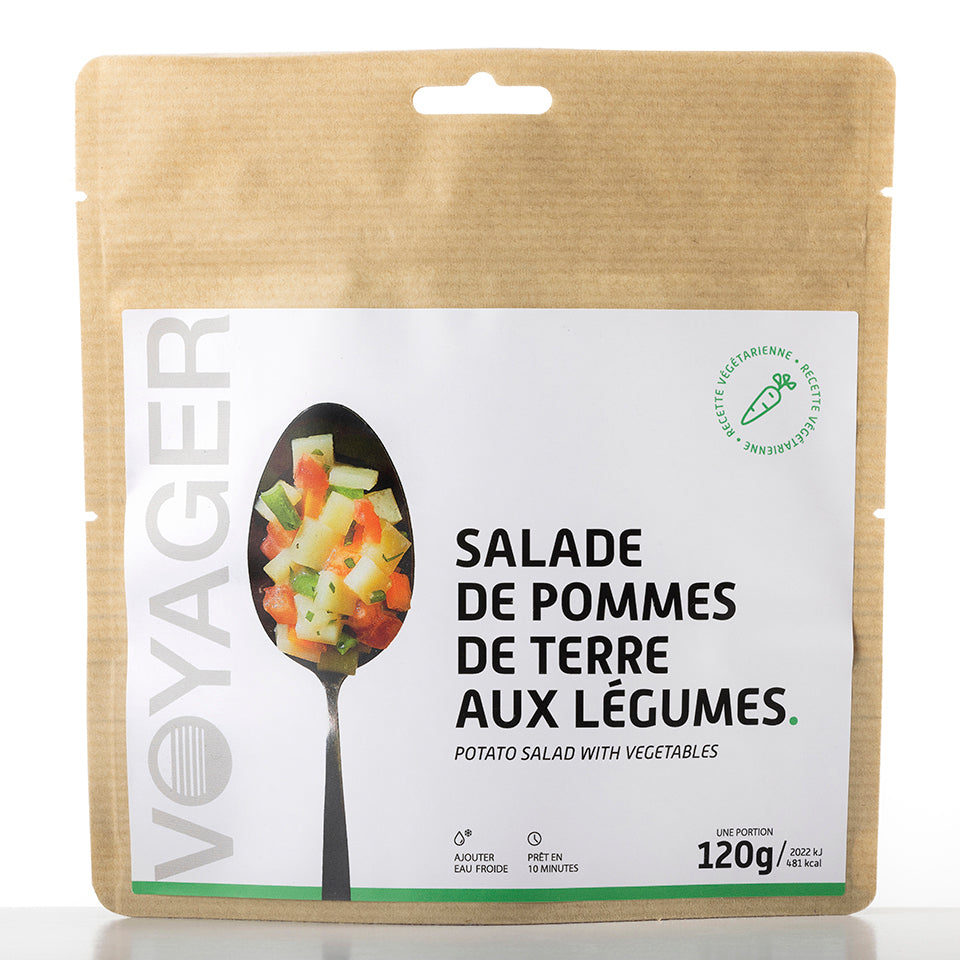 Plat végétarien lyophilisé - Salade de pommes de terre aux légumes – Voyager