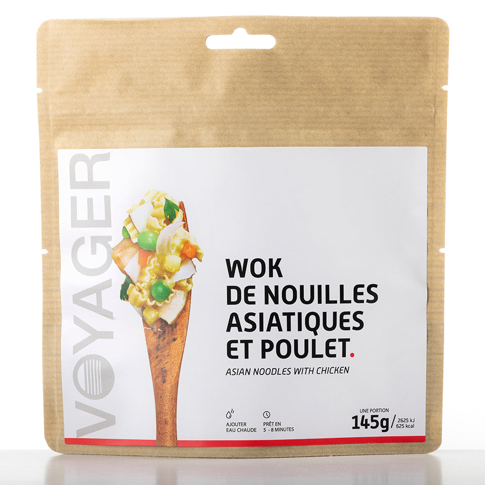 Wok de nouilles asiatiques et poulet lyophilisé - 145g - 625 kcal