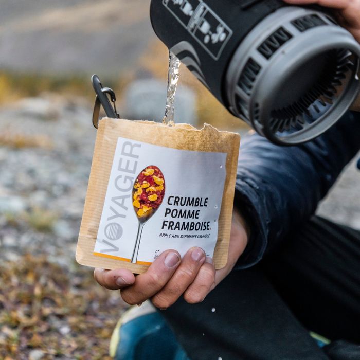 Freeze-dried apple-raspberry crumble - 75g - 307 kcal