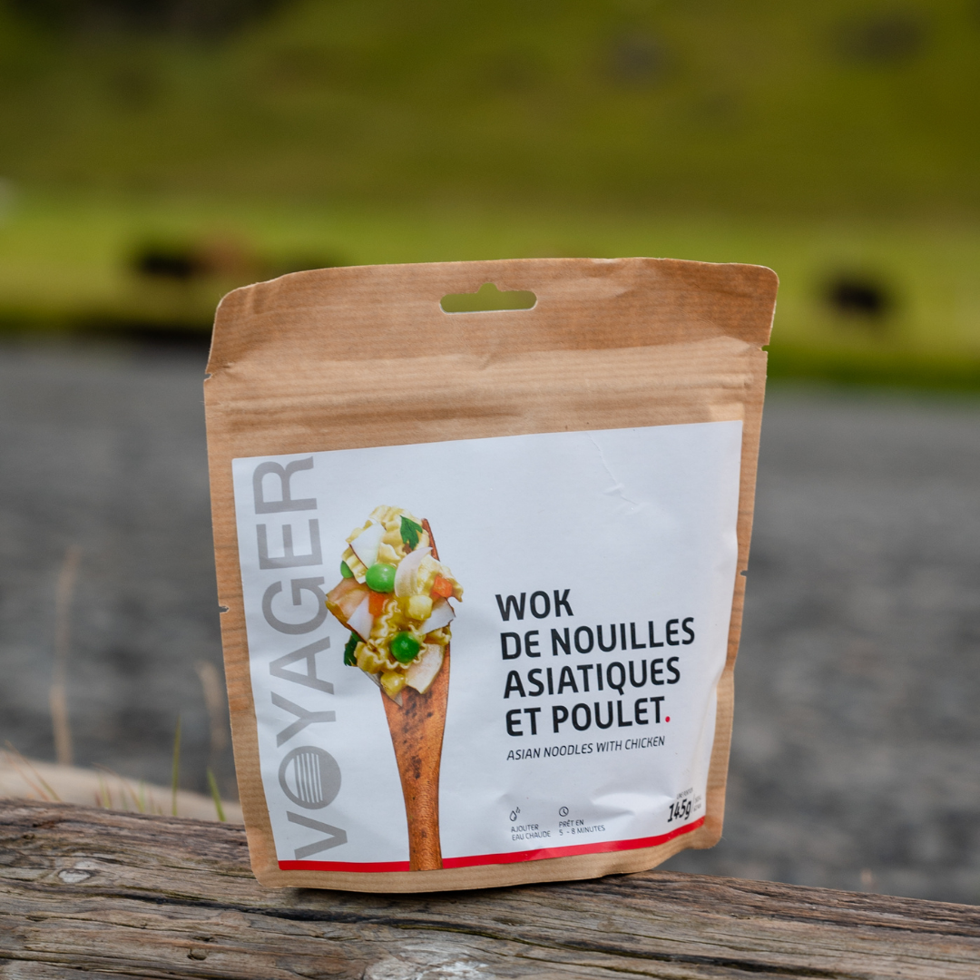 Wok de nouilles asiatiques et poulet lyophilisé - 145g - 625 kcal