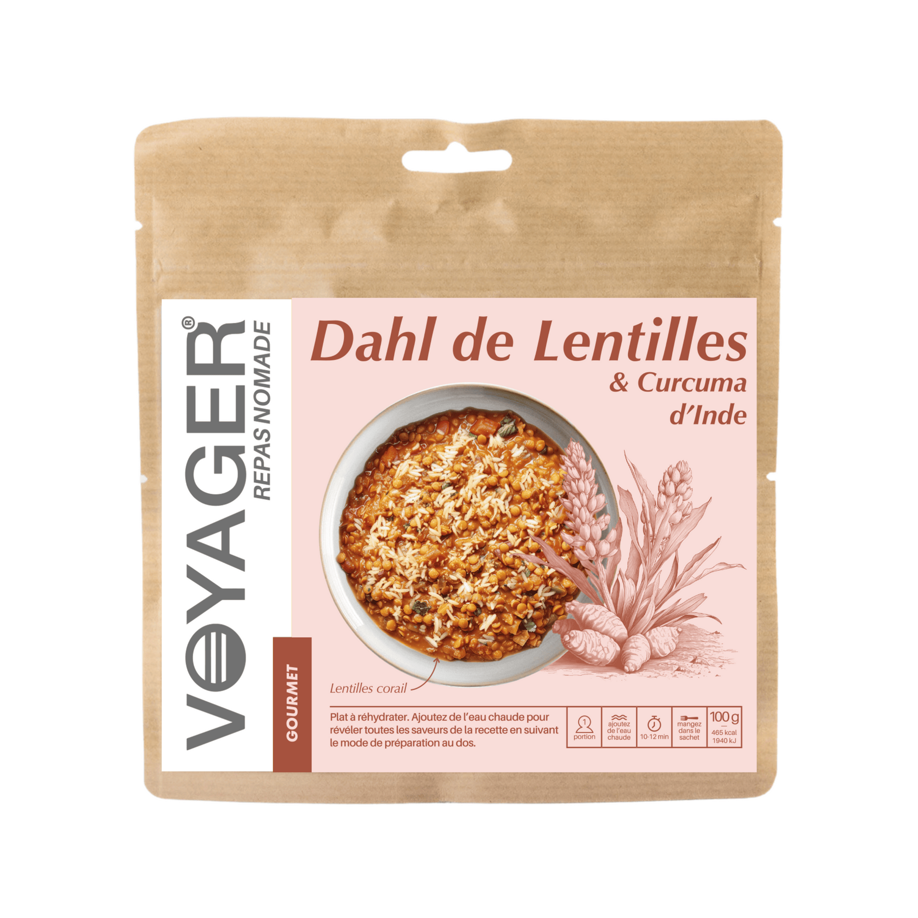 Dahl de lentilles & curcuma d'Inde