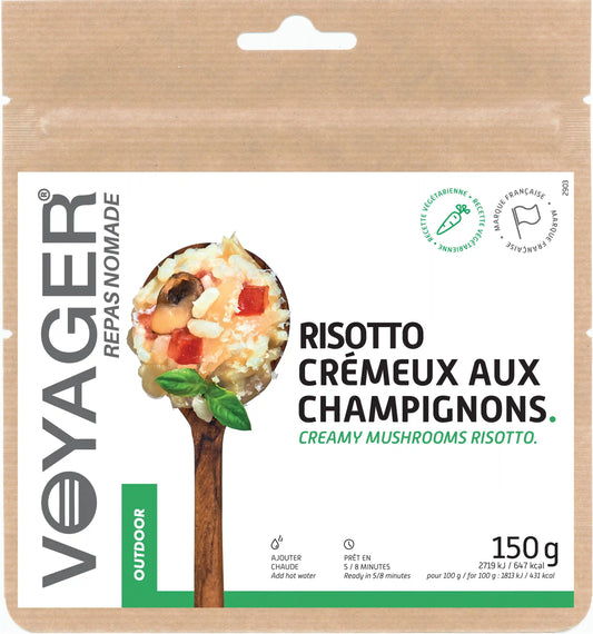 Freeze-dried creamy mushroom risotto - 150g - 651 kcal