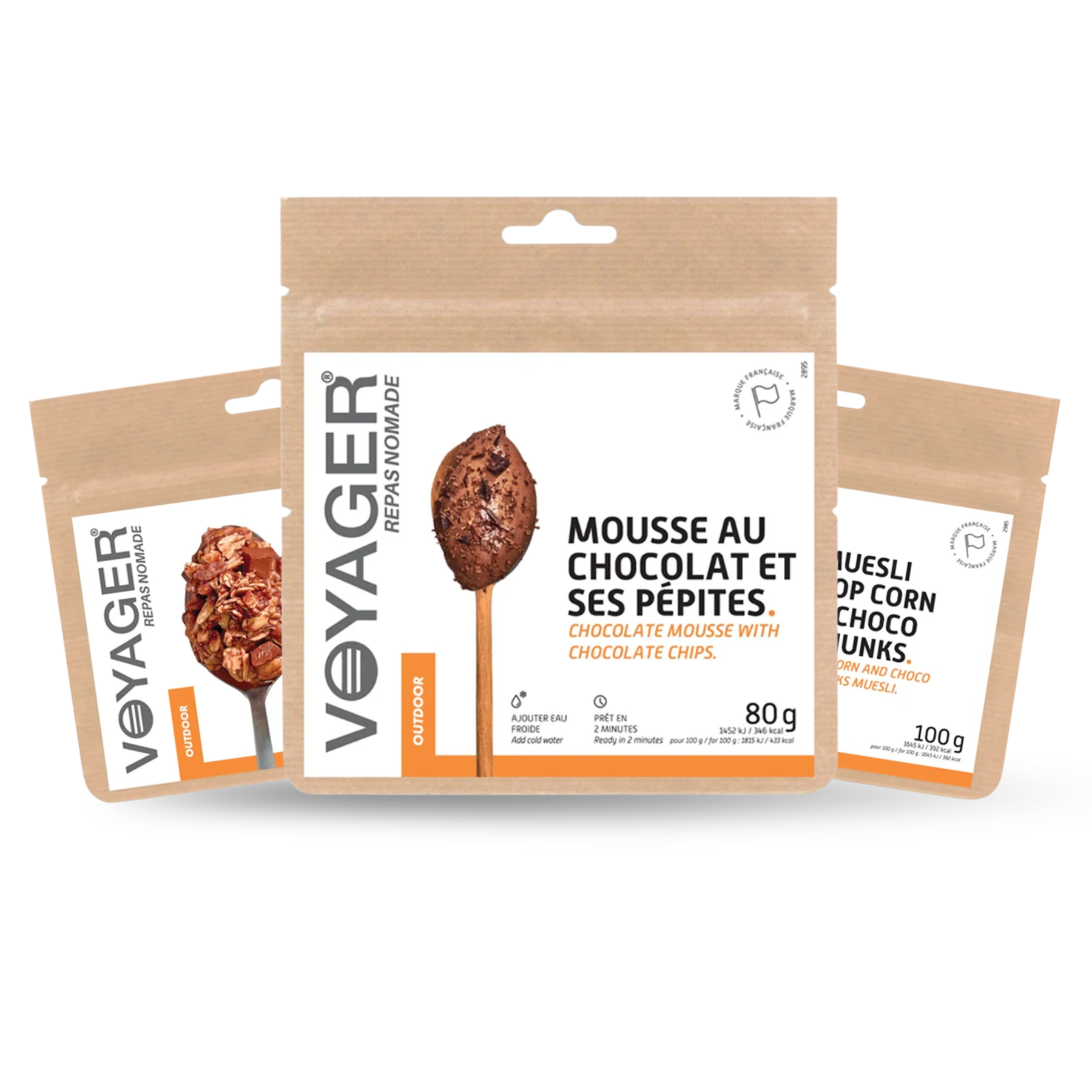 Lot de 3 Recettes Extra Chocolat Lyophilisées