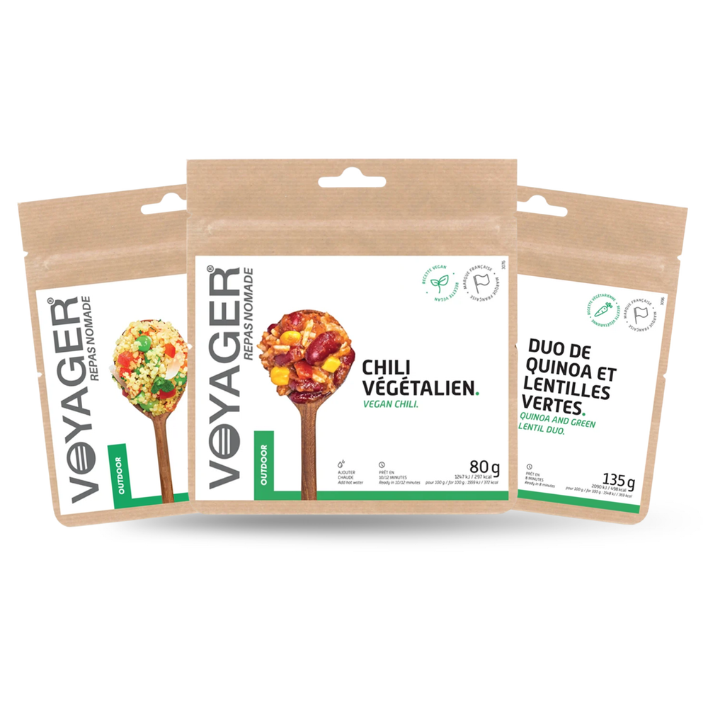 Lot de 3 Plats Végétariens Lyophilisés