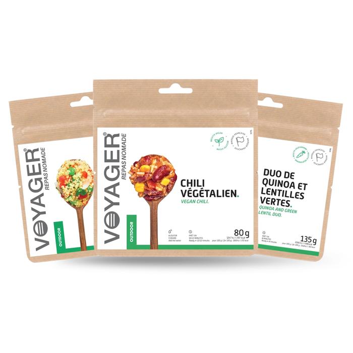 Lot de 3 Plats Végétariens Lyophilisés