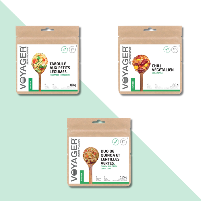 Lot de 3 Plats Végétariens Lyophilisés