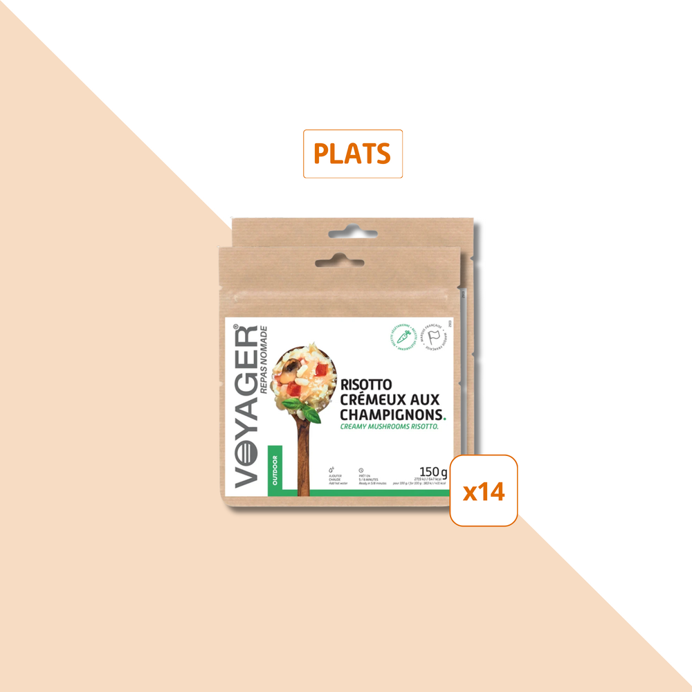 Packs repas lyophilises