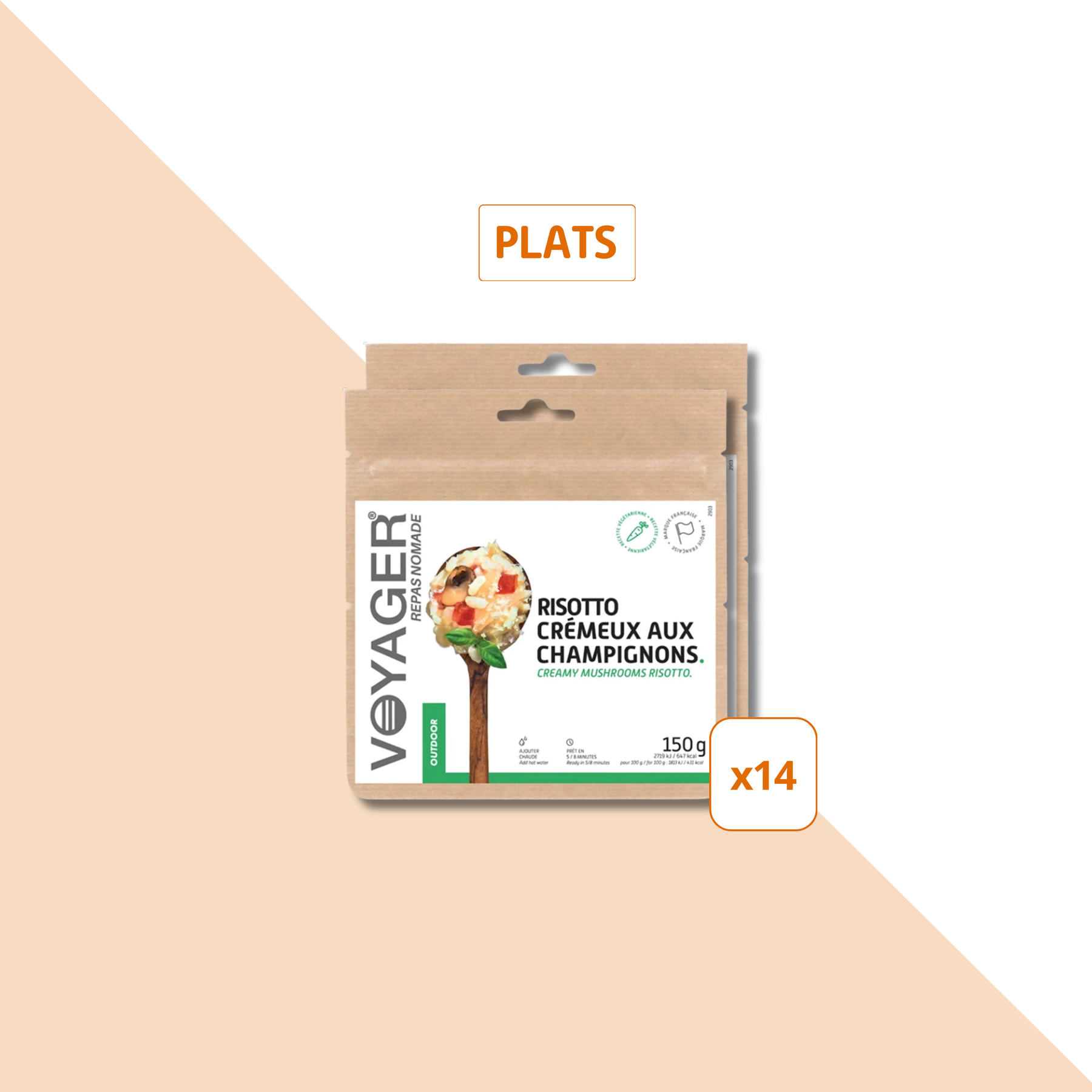 Packs repas lyophilises