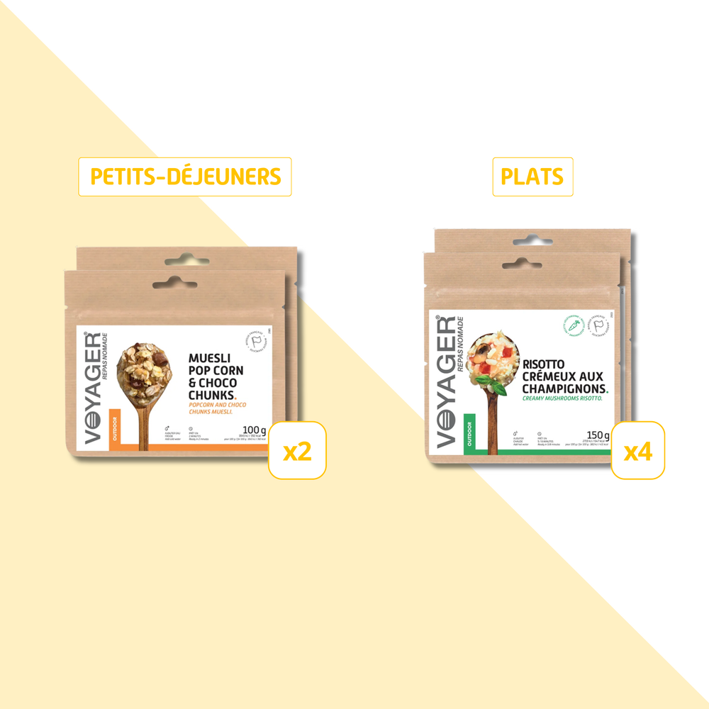 Packs repas lyophilises 