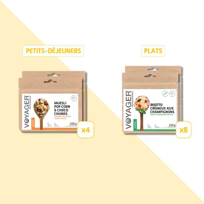 Pack 4 jours Essentiel - Repas lyophilisés