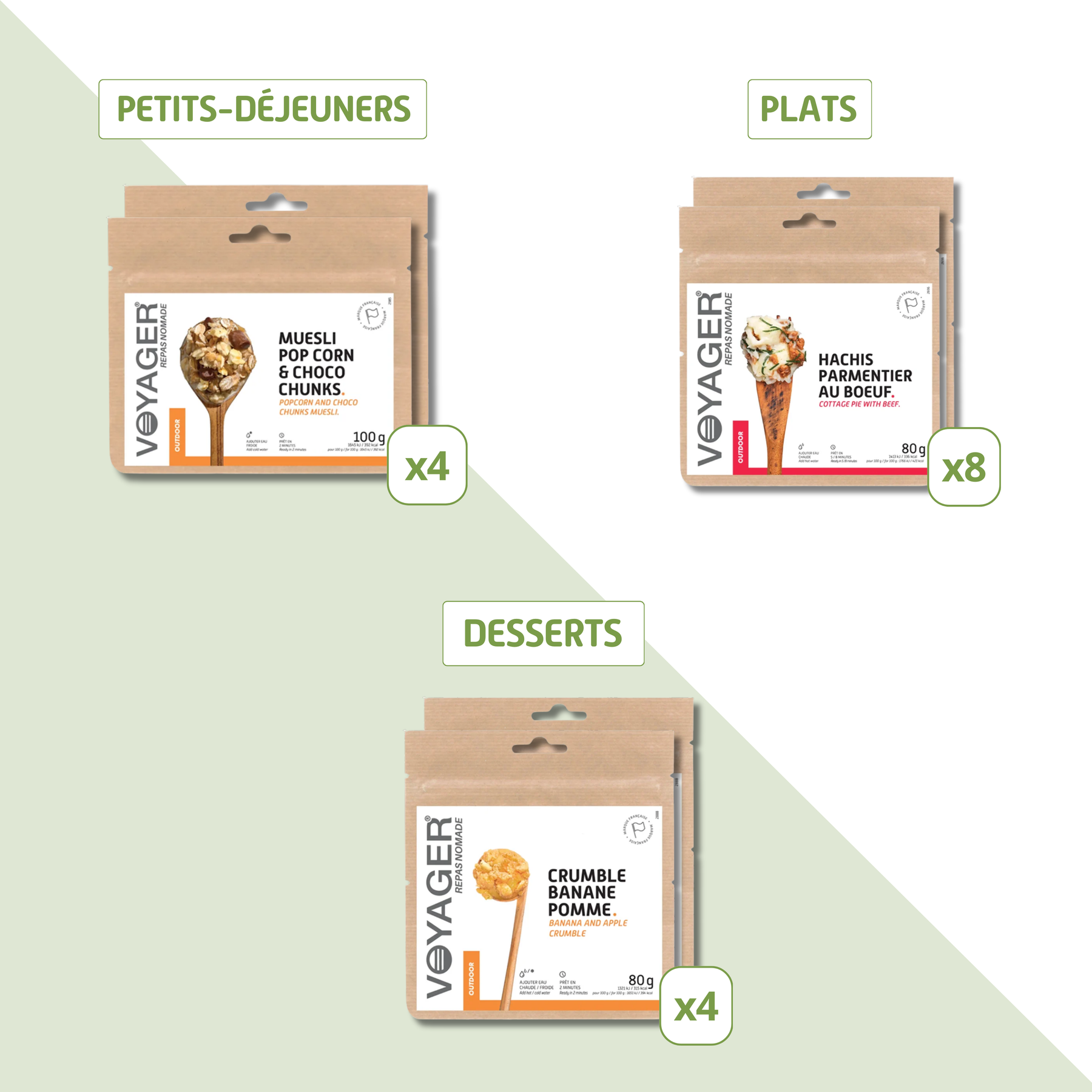 24h Essential Pack - Freeze-dried meals &amp; snacks