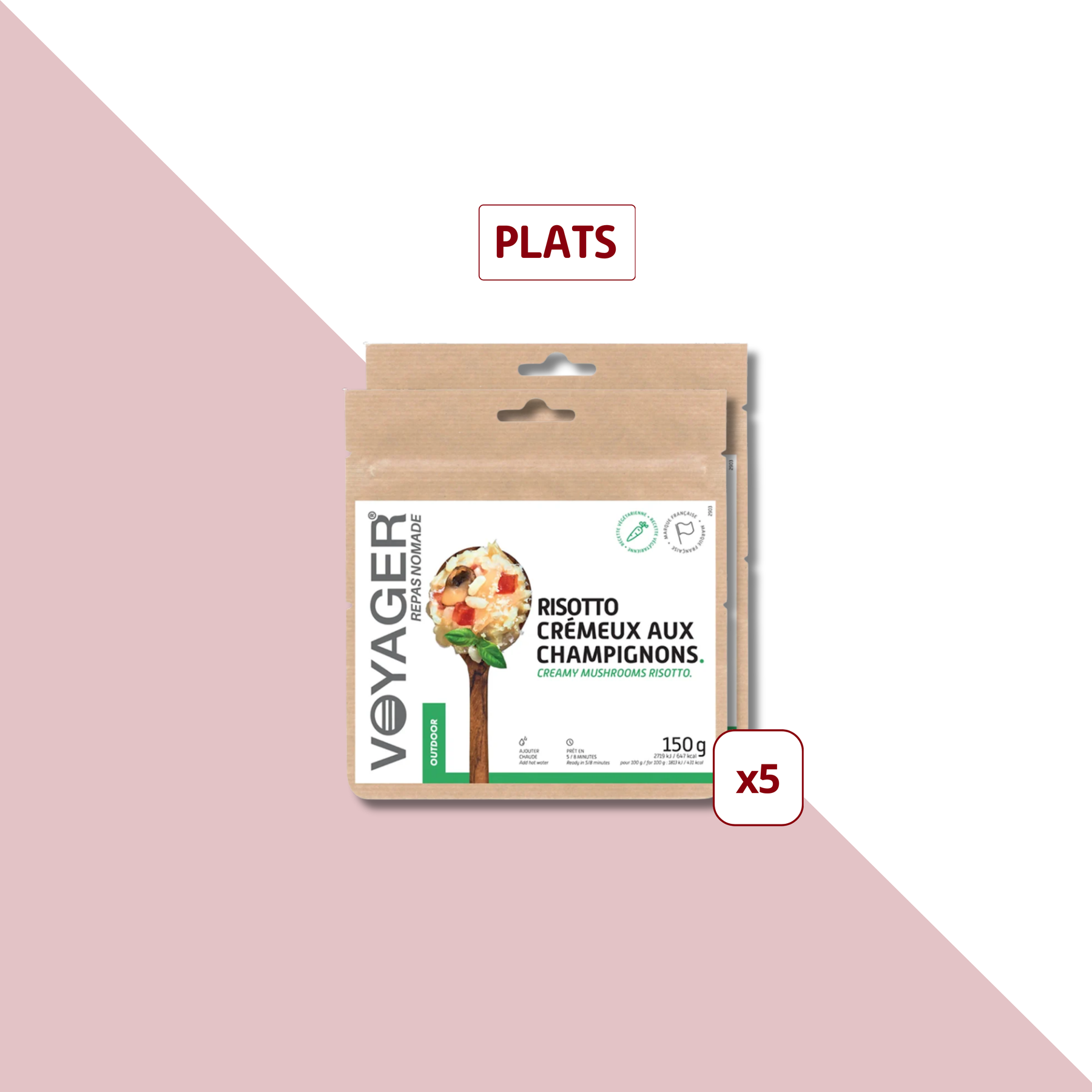 Packs repas lyophilisés