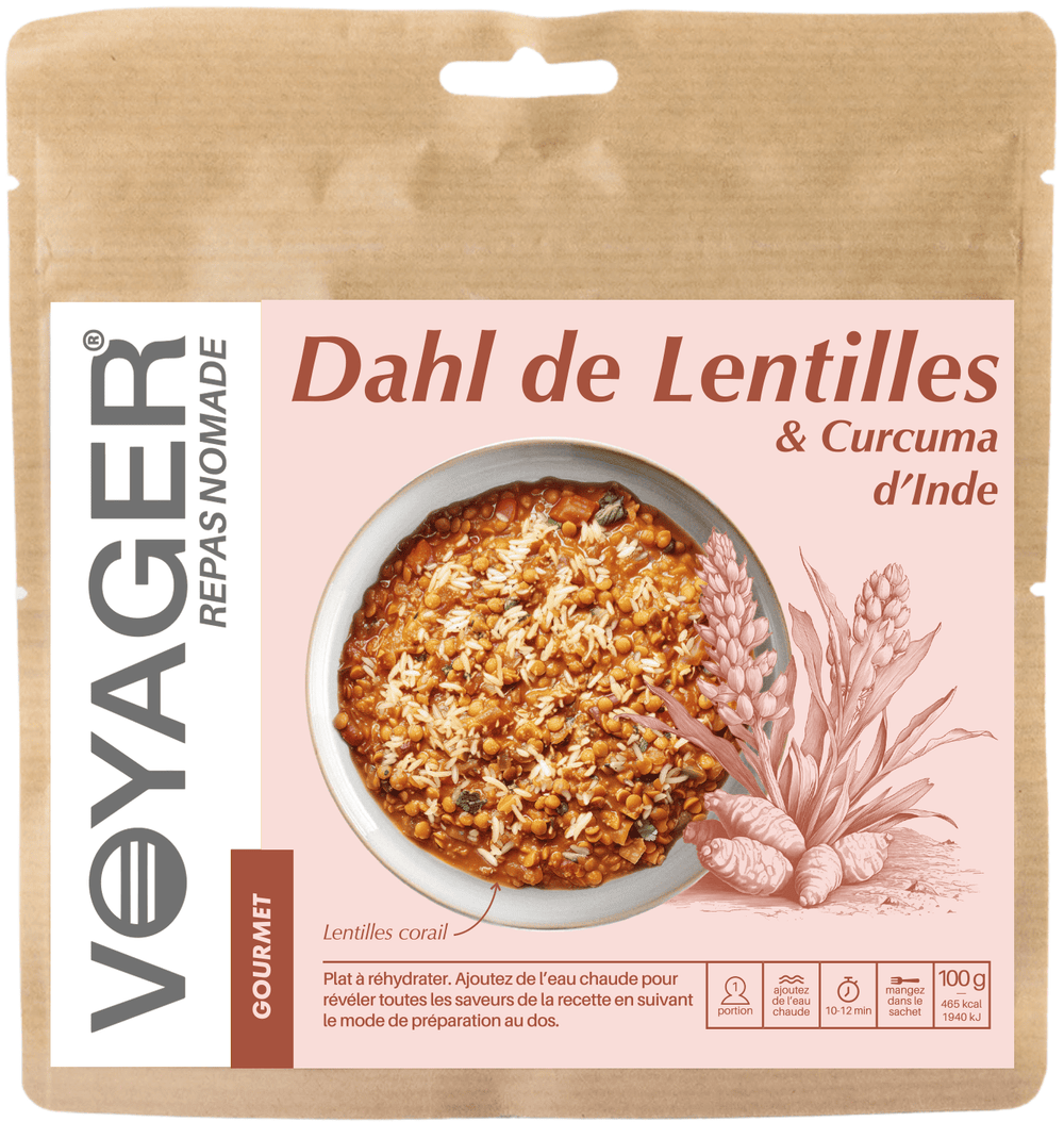 Dahl de lentilles & curcuma d'Inde
