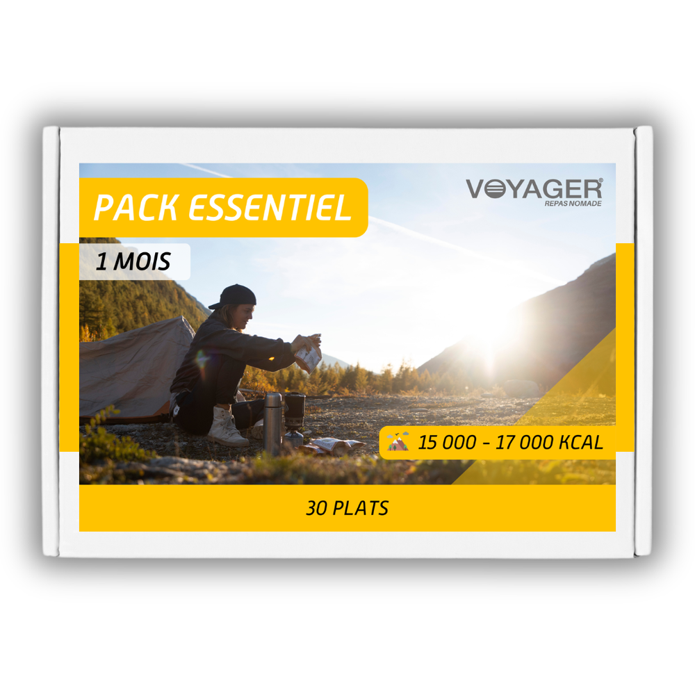 Pack de repas lyophilisés 1 mois Essentiel