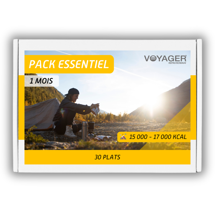 Pack de repas lyophilisés 1 mois Essentiel