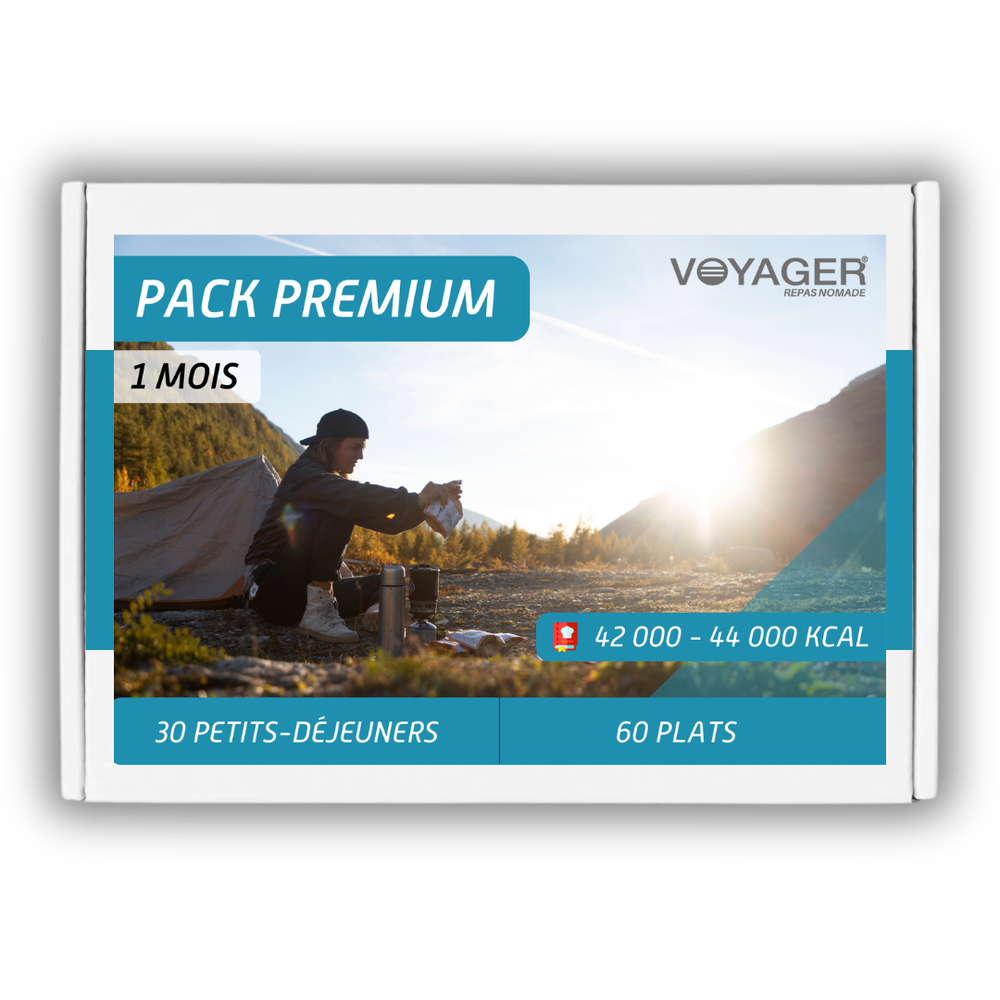 Pack 1 mois premium repas lyophilisés