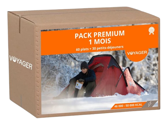Pack 1 month Premium - Freeze-dried meals & snacks