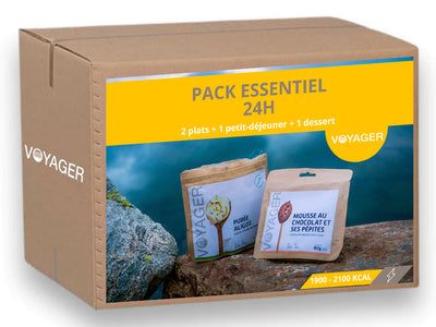 24h Essential Pack - Freeze-dried meals &amp; snacks