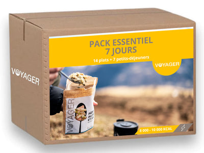 Essential 7-day pack - Freeze-dried meals