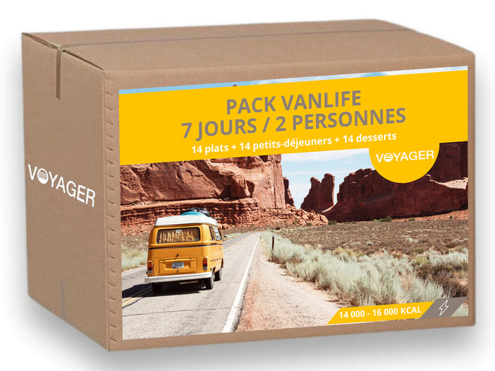 Vanlife 7-day pack / 2 people - Freeze-dried meals &amp; snacks