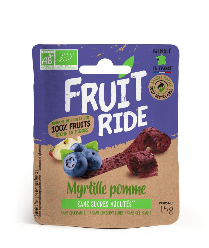 Fruit Ride Myrtille Pomme - 15g - 48 kcal