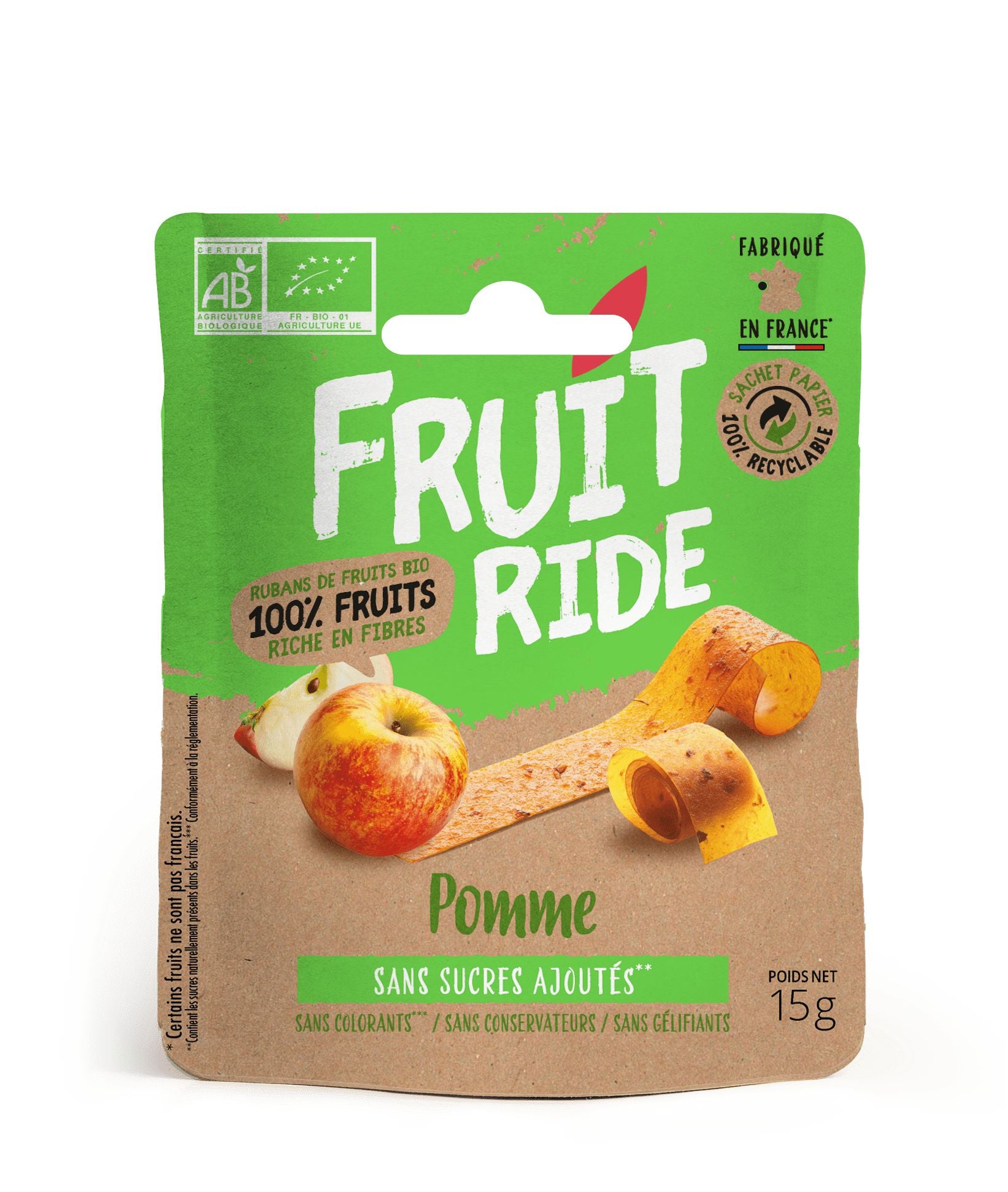 Fruit Ride Pomme - 15g - 53 kcal