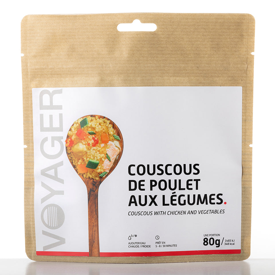 Freeze-dried chicken couscous with vegetables - 80g - 348 kcal