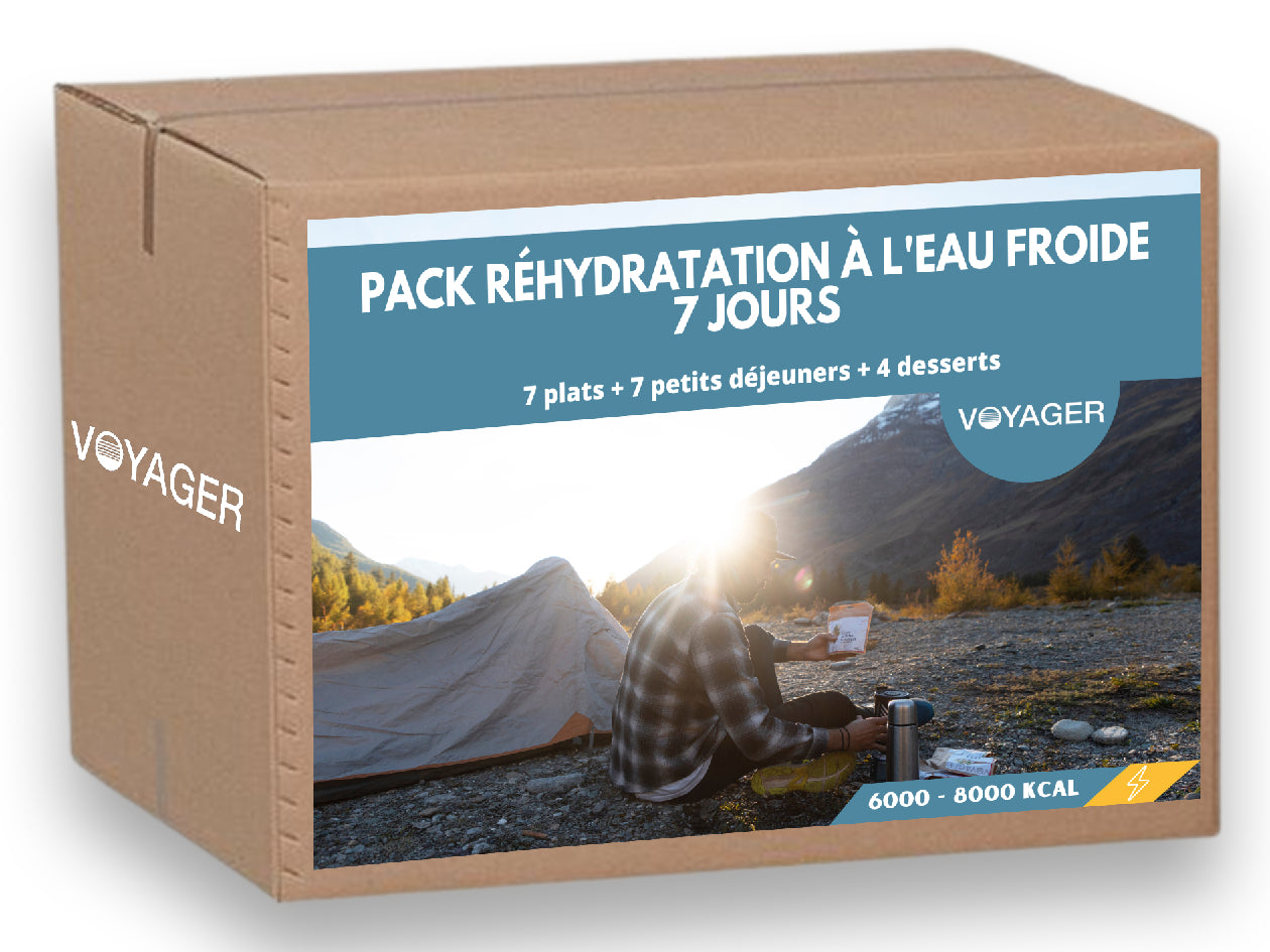 7 Day Cold Water Rehydration Pack - Freeze Dried Meals