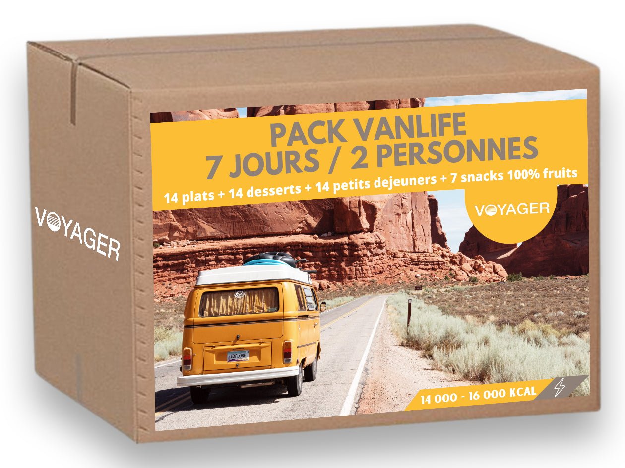Vanlife 7-day pack / 2 people - Freeze-dried meals &amp; snacks