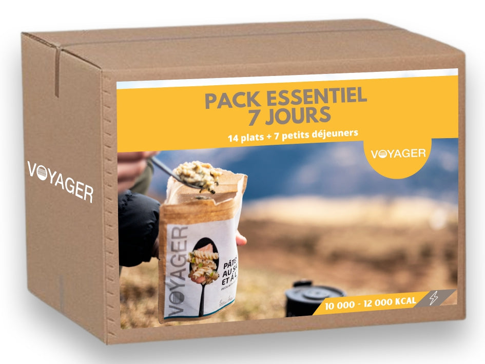 Essential 7-day pack - Freeze-dried meals