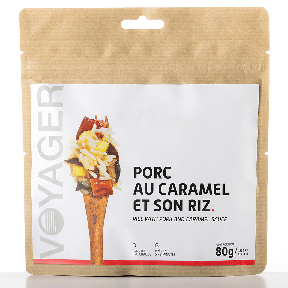 Caramel pork and freeze-dried rice - 80g - 374 kcal