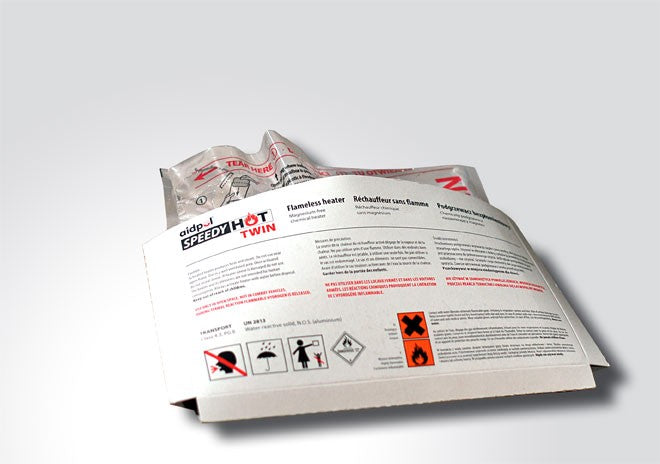 Single-use flameless reagent sachet