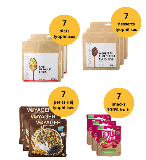 7 Days of the Desert Pack - Freeze Dried Meals &amp; Snacks